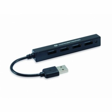 USB Centrmezgls Conceptronic HUBBIES05B Melns
