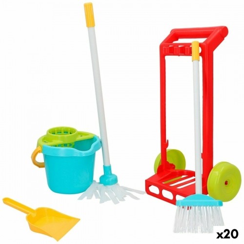 Tīrīšanas Ratiņi Ar Piederumiem Colorbaby 5 Daudzums Rotaļlieta 24,5 x 43,5 x 15 cm (20 gb.) image 1