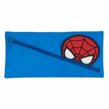 Школьный пенал Spider-Man Тёмно Синий 22 x 11 x 1 cm
