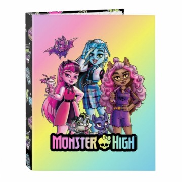 Gredzenveida stiprinājums Monster High Creep Melns A4 26.5 x 33 x 4 cm