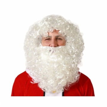 Bigbuy Carnival Парик Дед Мороз Белый Борода