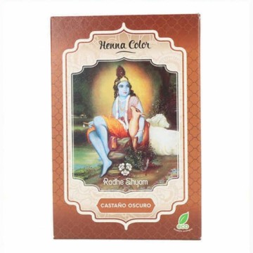 Постоянная краска Radhe Shyam Shyam Henna Henna порошкообразный Темно-каштановый (100 gr)