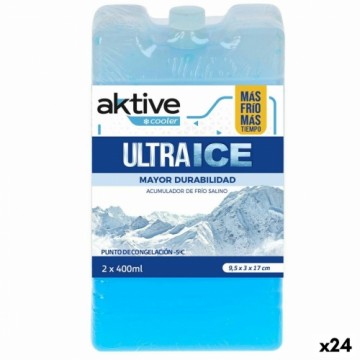 Аккумулятор холода Aktive Ultra Ice 400 ml Аккумулятор холода 2 Предметы 9,5 x 17 x 3 cm (24 штук)