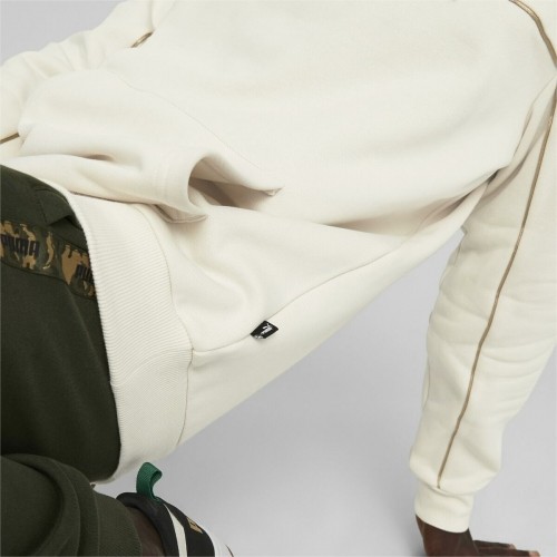 Vīriešu Sporta Krekls ar Kapuci Puma Ess+ Minimal Gold Balts image 5