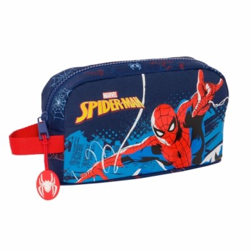 Термическая коробочка для завтрака Spider-Man Neon Тёмно Синий 21.5 x 12 x 6.5 cm