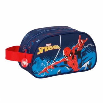 Школьный несессер Spider-Man Neon Тёмно Синий 26 x 15 x 12 cm