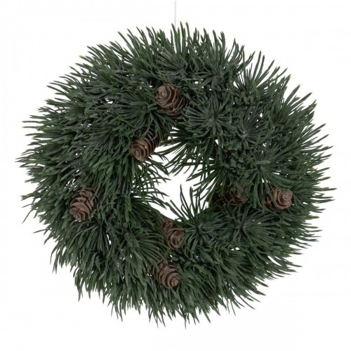 Bigbuy Christmas Galda rotājums Ziemassvētki Zaļš PVC 23 x 23 cm image 1