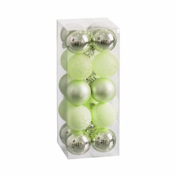 Bigbuy Christmas Ёлочные шарики Зеленый 5 x 5 x 5 cm (20 штук)