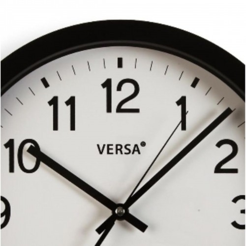 Sienas pulkstenis Versa Melns Plastmasa Kvarca 4,3 x 30 x 30 cm image 2