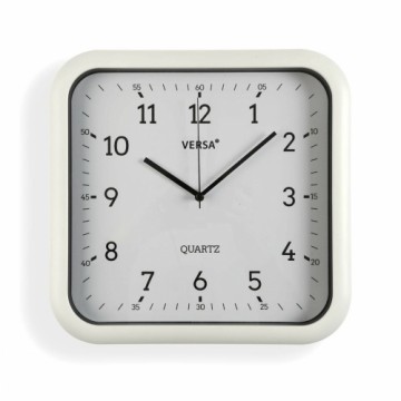 Sienas pulkstenis Versa Balts Plastmasa Kvarca 3,5 x 28,5 x 29,5 cm