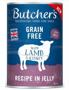 BUTCHER'S Original Recipe in Jelly lamb - wet dog food - 400g