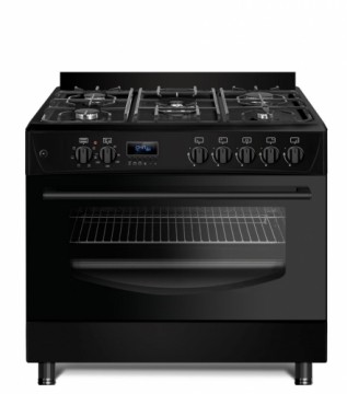 Gas-electric Cooker Ravanson KWGE-K90 Cheff Modern (black)