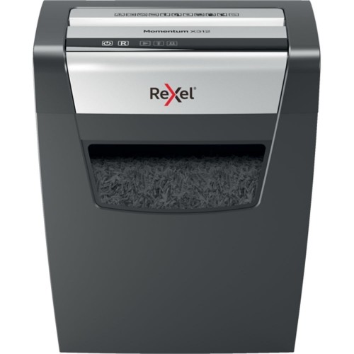 Rexel Momentum X410 paper shredder Particle-cut shredding Black, Grey image 1