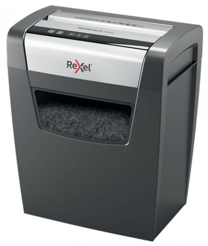 Rexel Momentum X410 paper shredder Particle-cut shredding Black, Grey image 2
