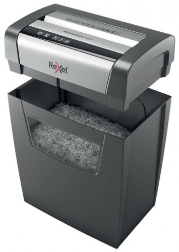 Rexel Momentum X410 paper shredder Particle-cut shredding Black, Grey image 3
