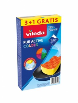 Sponge Vileda Pur Active Colors 4 pc(s)