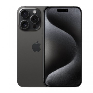 Apple iPhone 15 Pro 256GB - BLACK TITANIUM (Atjaunināts, stāvoklis kā jauns)