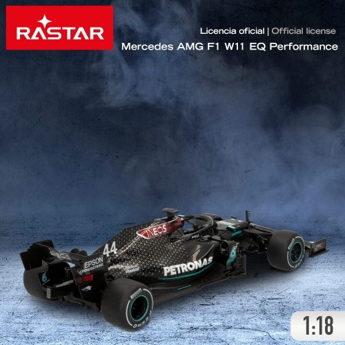 Rastar Radio vadāmā mašīna MERCEDES-AMG F1 W11 EQ PERFOMANCE (black) 1:18 6+ CB46981 image 4