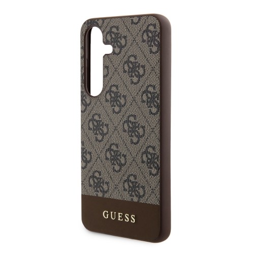 Guess 4G Stripe Case for Samsung Galaxy S24 Brown image 4