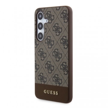 Guess 4G Stripe Case for Samsung Galaxy S24 Brown