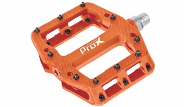 Pedāļi ProX Base Pro 26 plastic Pins axle Cr-Mo orange