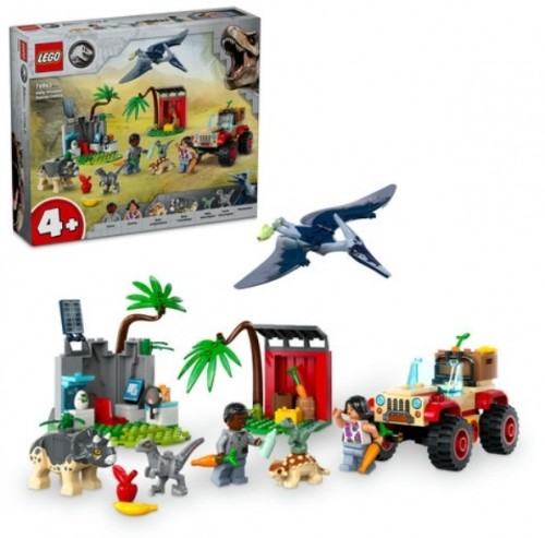 LEGO 76963 Baby Dinosaur Rescue Center Konstruktors image 1