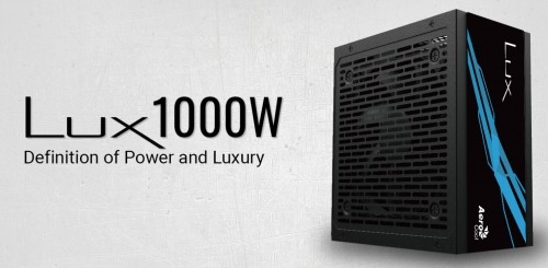 Aerocool LUX1000 Barošanas bloks ATX 1000W / 80+ Gold 90% image 2