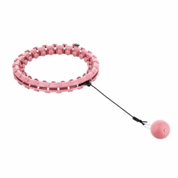 Hula hop with tabs and weights HMS HHW01 pink