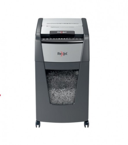 Rexel Optimum Auto+ 300X paper shredder Micro-cut shredding Black, Grey image 1