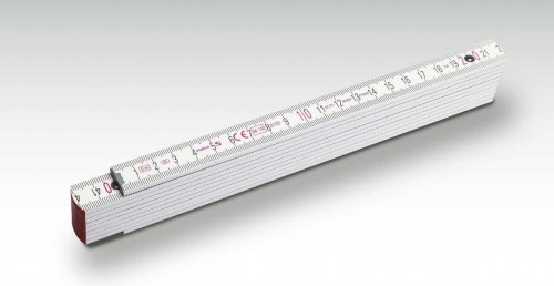 Folding tape measure Stabila beech 1707 white, 2m image 1