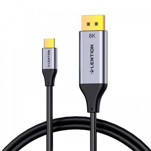 Lention USB-C to 8K60Hz DisplayPort cable, 1.7m (black) image 1