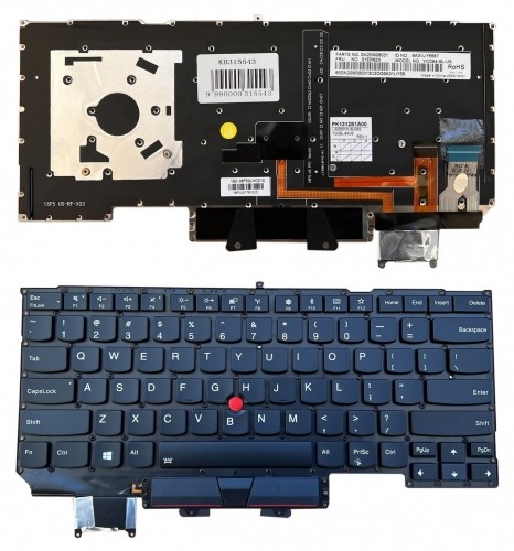 Keyboard LENOVO X1 Carbon Gen 5, with Trackpoint, with Backlight, US image 1
