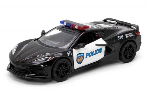 KINSMART Miniatūrais modelis - 2021 Corvette (Policija), izmērs 1:36 image 2