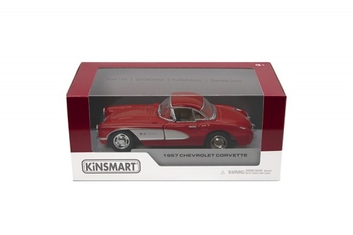 KINSMART Miniatūrais modelis - 1957 Chevrolet Corvette, izmērs 1:34 image 1
