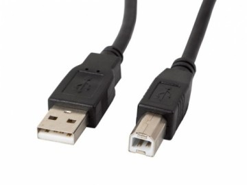 Lanberg CA-USBA-10CC-0005-BK USB cable 0,5 m 2.0 USB B Black