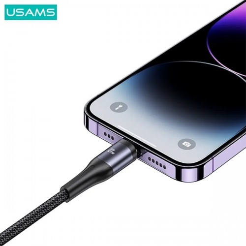 USAMS Kabel pleciony U83 3w1 100W 1,2m Digital Display PD Fast Charge (lightning|microUSB|USB-C) SJ600USB01 (US-SJ600) image 2