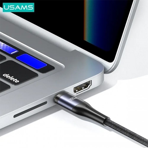 USAMS Kabel pleciony U83 3w1 100W 1,2m Digital Display PD Fast Charge (lightning|microUSB|USB-C) SJ600USB01 (US-SJ600) image 4