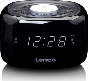 Lenco CR12BK FM clock radio with night light