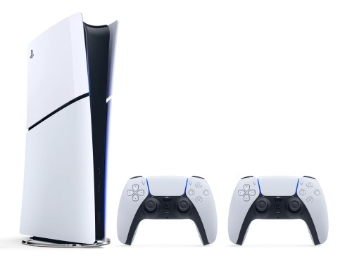 Sony Playstation 5 Digital Edition D Slim + 2 DualSense White image 1