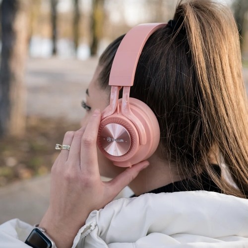 Tellur Feel Bluetooth Over-ear Headphones Pink image 5