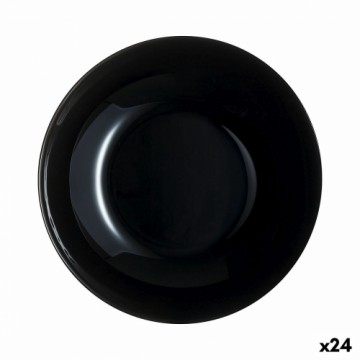 Dziļais šķīvis Luminarc Zelie Melns Stikls 20 cm (24 gb.)
