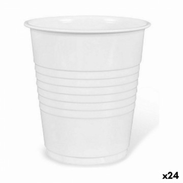 Набор многоразовых чашек Algon Кафе Белый Пластик 25 Предметы 100 ml (24 штук)