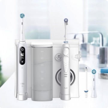 Braun Center OxyJet Reinigungssystem - Munddusche + Oral-B iO6, Mundpflege