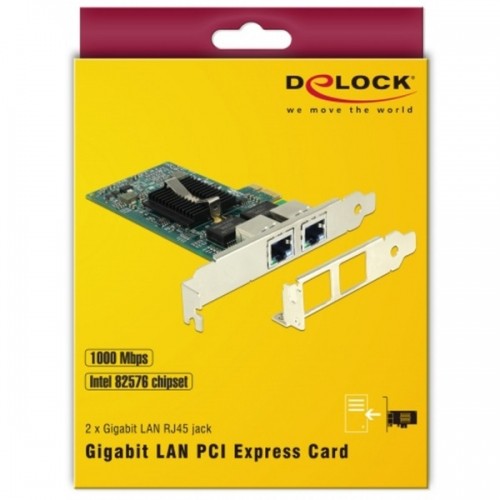 Delock PCIe > 2 x Gigabit LAN, LAN-Adapter image 1
