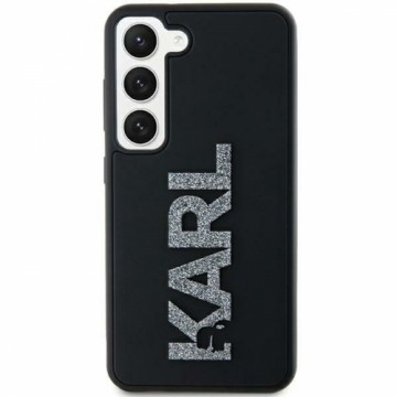 Karl Lagerfeld KLHCS23L3DMBKCK S23 Ultra S918 czarny|black hardcase 3D Rubber Glitter Logo