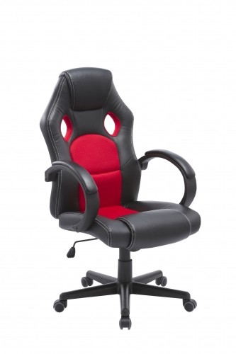 Halmar SANDBOX, armchair, black-red image 1