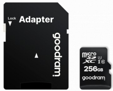 Atmiņas karte Goodram M1AA 256GB MicroSDXC + Adapter