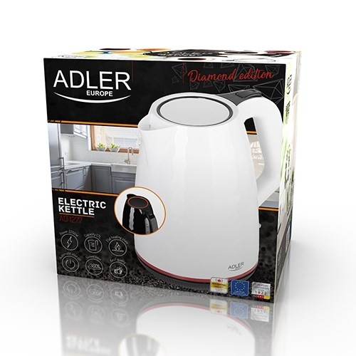 Adler AD 1277 B electric kettle 1.7 L 2200 W Black image 5
