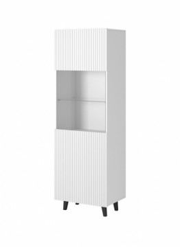 Cama Meble Display cabinet PAFOS 60x40x182 cm white matt