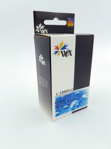 Ink cartridge Wox Cyan CANON PGI-1500XLC replacement with chip PGI1500XLC image 1